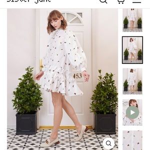 Sister Jane Posy Embroidered Ruffle Mini Dress